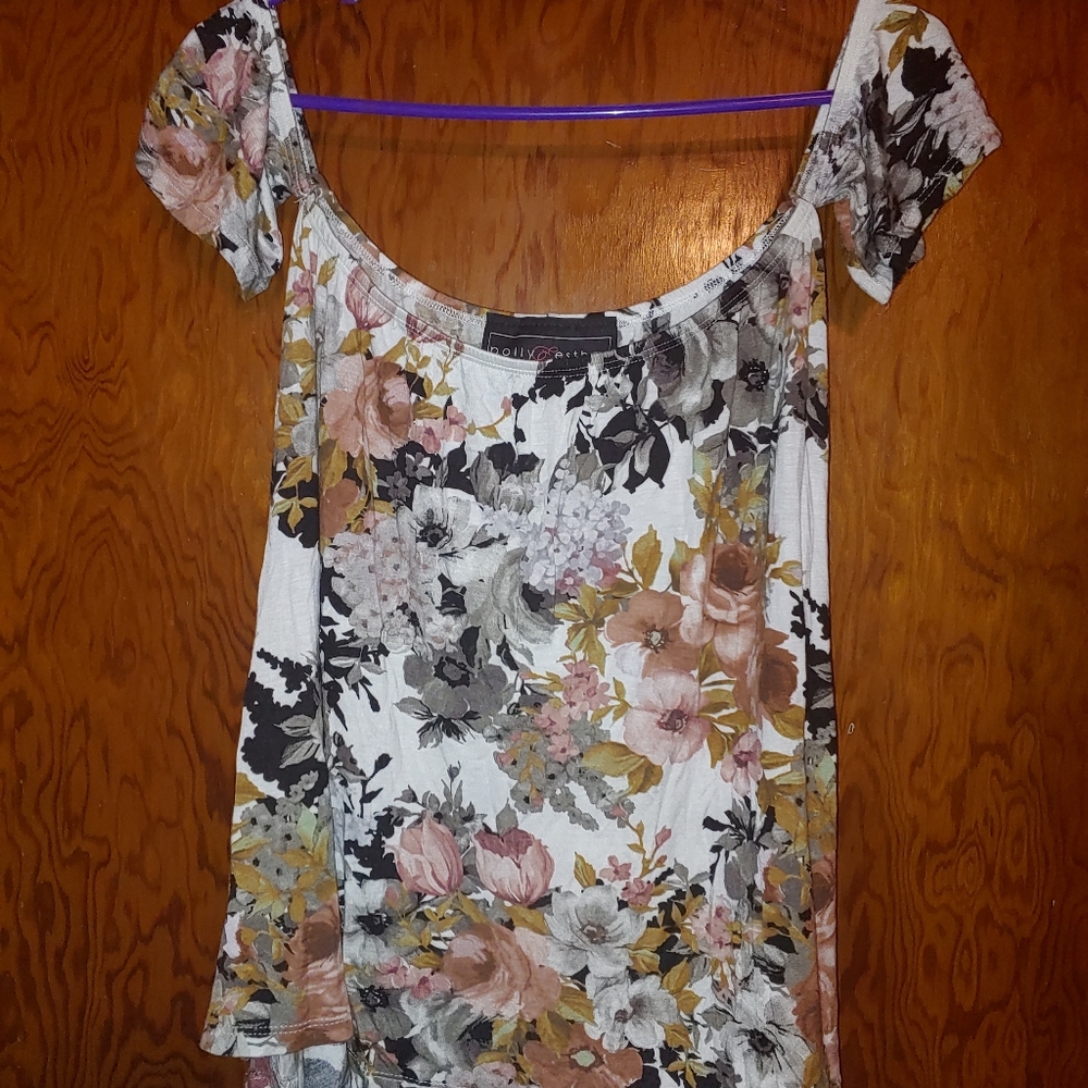 Floral Off The Shoulders Top